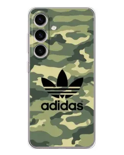 Чехол для Samsung Galaxy S25 с картинкой «Милитари стиль Adidas»