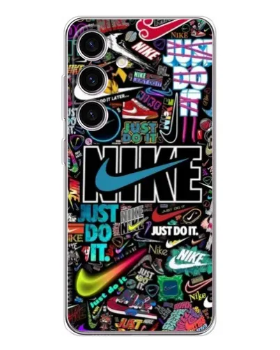 Чехол для Samsung Galaxy S25 с картинкой «Яркий коллаж Nike» Чехол для Samsung Galaxy S25 с картинкой «Яркий коллаж Nike»