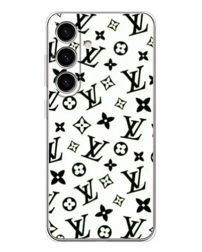 Чехол для Samsung Galaxy S25 с картинкой «Монохромный хаос LV»