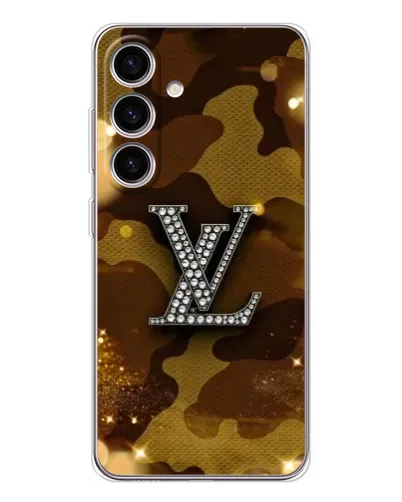 Чехол для Samsung Galaxy S25 с картинкой «Камуфляжный Louis Vuitton»
