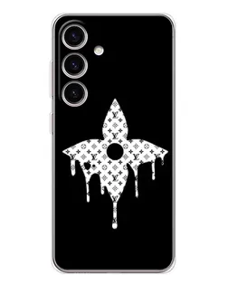 Чехол для Samsung Galaxy S25 с картинкой «Цветочная монограмма»