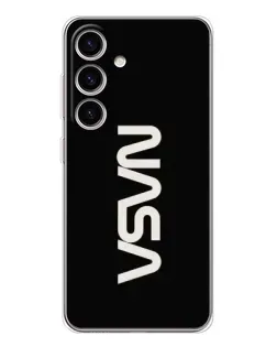Чехол для Samsung Galaxy S25 с картинкой «NASA — вертикальный логотип»