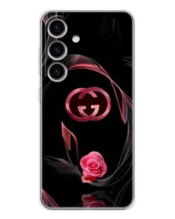 Чохол для Samsung Galaxy S25 з картинкою «Gucci — неонова троянда» Чохол для Samsung Galaxy S25 з картинкою «Gucci — неонова троянда»