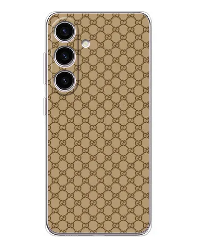Чехол для Samsung Galaxy S25 с картинкой «Gucci — классический беж» Чехол для Samsung Galaxy S25 с картинкой «Gucci — классический беж»