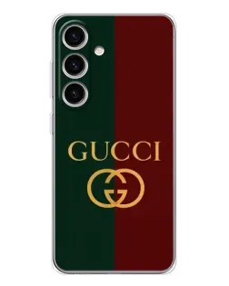 Чохол для Samsung Galaxy S25 з картинкою «Gucci — темно-зелений градієнт» Чохол для Samsung Galaxy S25 з картинкою «Gucci — темно-зелений градієнт»