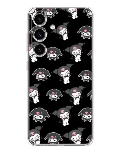 Чехол для Samsung Galaxy S25 с картинкой «Черный паттерн Kuromi» Чехол для Samsung Galaxy S25 с картинкой «Черный паттерн Kuromi»
