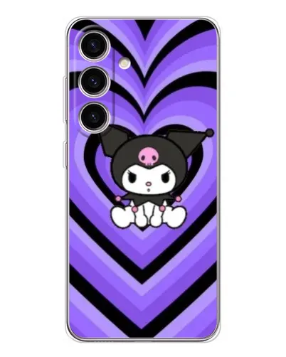 Чехол для Samsung Galaxy S25 с картинкой «Kuromi и фиолетовые сердца» Чехол для Samsung Galaxy S25 с картинкой «Kuromi и фиолетовые сердца»