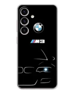 Чехол для Samsung Galaxy S25 с картинкой «Минималистичный принт BMW M3»