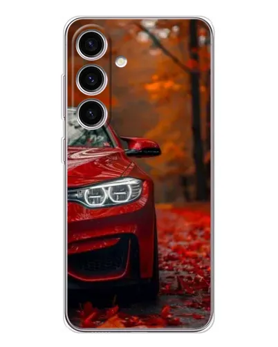 Чехол для Samsung Galaxy S25 с картинкой «Осенняя BMW M4»