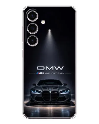 Чехол для Samsung Galaxy S25 с картинкой «BMW сквозь ночной город» Чехол для Samsung Galaxy S25 с картинкой «BMW сквозь ночной город»