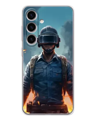 Чехол для Samsung Galaxy S25 с картинкой «PUBG — реалистичный герой» Чехол для Samsung Galaxy S25 с картинкой «PUBG — реалистичный герой»