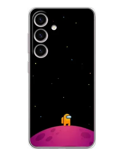 Чехол для Samsung Galaxy S25 с картинкой «Одинокий герой на планете»
