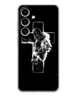 Чехол для Samsung Galaxy S25 с картинкой «Сияющий крест Jesus»