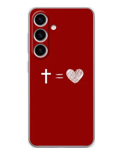 Чехол для Samsung Galaxy S25 с картинкой «Уравнение любви» Чехол для Samsung Galaxy S25 с картинкой «Уравнение любви»