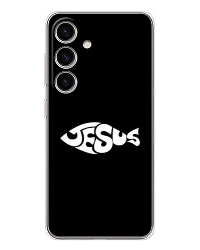 Чехол для Samsung Galaxy S25 с картинкой «Рыба Jesus» Чехол для Samsung Galaxy S25 с картинкой «Рыба Jesus»