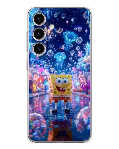 Чехол для Samsung Galaxy S25 с картинкой «Неоновый океан»