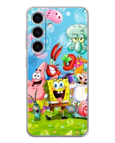 Чехол для Samsung Galaxy S25 с картинкой «Губка Боб и друзья» Чехол для Samsung Galaxy S25 с картинкой «Губка Боб и друзья»