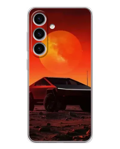 Чехол для Samsung Galaxy S25 с картинкой «Cybertruck на Марсе» Чехол для Samsung Galaxy S25 с картинкой «Cybertruck на Марсе»