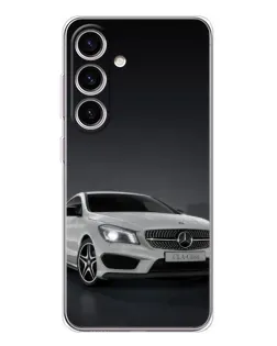 Чехол для Samsung Galaxy S25 с картинкой «Mercedes AMG GT Silver»