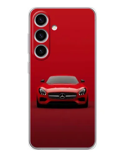 Чехол для Samsung Galaxy S25 с картинкой «Красный Mercedes AMG» Чехол для Samsung Galaxy S25 с картинкой «Красный Mercedes AMG»
