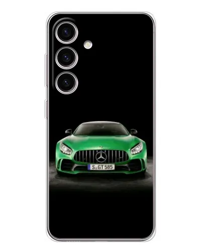 Чехол для Samsung Galaxy S25 с картинкой «Mercedes — неоновый лого» Чехол для Samsung Galaxy S25 с картинкой «Mercedes — неоновый лого»