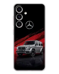 Чехол для Samsung Galaxy S25 с картинкой «Mercedes G-Class красный»