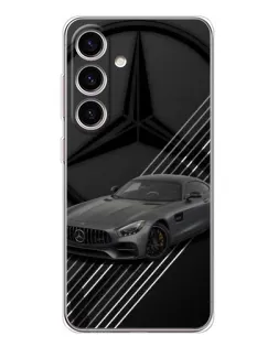 Чехол для Samsung Galaxy S25 с картинкой «Mercedes AMG — графика»