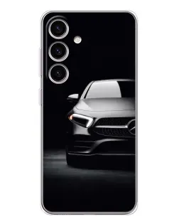 Чехол для Samsung Galaxy S25 с картинкой «Свет фар Mercedes»