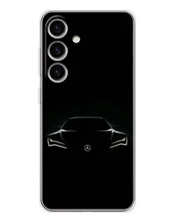 Чехол для Samsung Galaxy S25 с картинкой «Mercedes — силуэт авто» Чехол для Samsung Galaxy S25 с картинкой «Mercedes — силуэт авто»