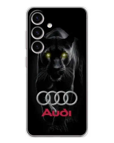 Чехол для Samsung Galaxy S25 с картинкой «Пантера и Audi» Чехол для Samsung Galaxy S25 с картинкой «Пантера и Audi»