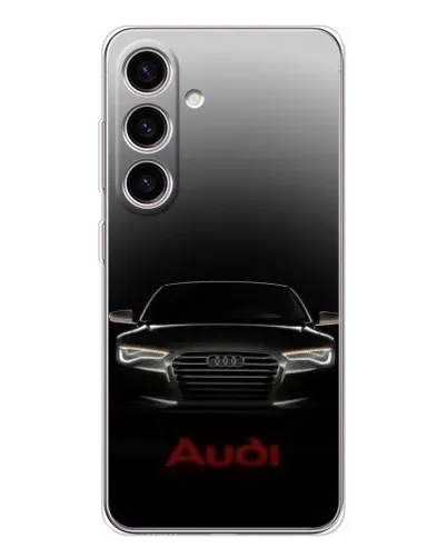 Чехол для Samsung Galaxy S25 с картинкой «Audi — градиентный контур» Чехол для Samsung Galaxy S25 с картинкой «Audi — градиентный контур»