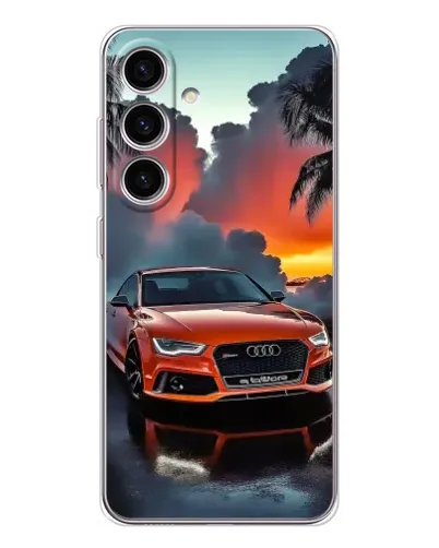 Чехол для Samsung Galaxy S25 с картинкой «Audi — закат» Чехол для Samsung Galaxy S25 с картинкой «Audi — закат»