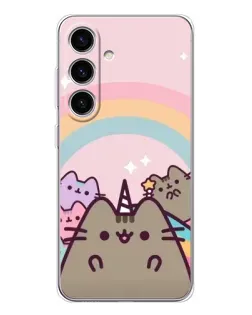 Чехол для Samsung Galaxy S25 с картинкой «Единорог Pusheen»