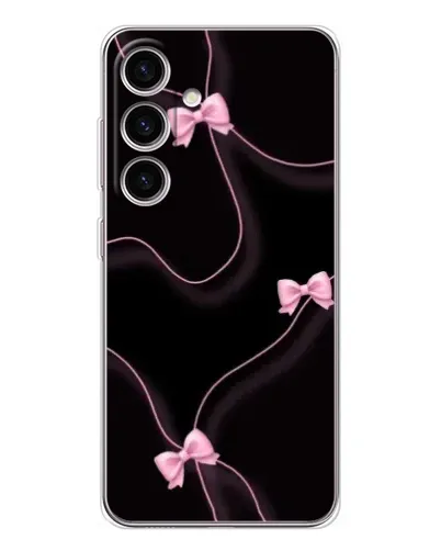 Чехол для Samsung Galaxy S25 с картинкой «Розовые ленты»