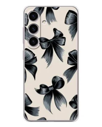 Чехол для Samsung Galaxy S25 с картинкой «Банты Coquette»