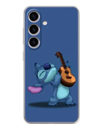 Чехол для Samsung Galaxy S25 с картинкой «Стич с укулеле»