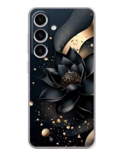 Чехол для Samsung Galaxy S25 с картинкой «Черный лотос»