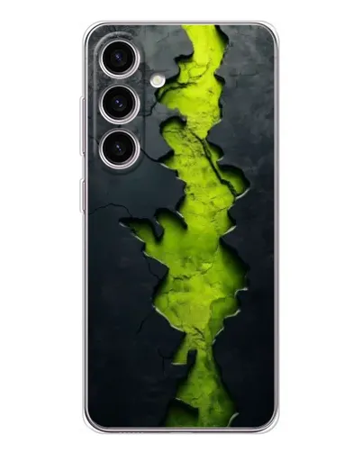 Чехол для Samsung Galaxy S25 с картинкой «Салатовый разлом скалы» Чехол для Samsung Galaxy S25 с картинкой «Салатовый разлом скалы»
