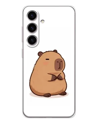 Чехол для Samsung Galaxy S25 с картинкой «Толстенькая капибара»