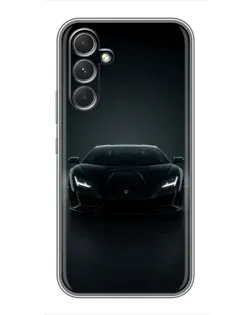Чехол для Samsung Galaxy S26 Edge с картинкой «Черный Lamborghini Aventador»