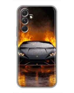Чехол для Samsung Galaxy S26 Edge с картинкой «Lamborghini в огне»