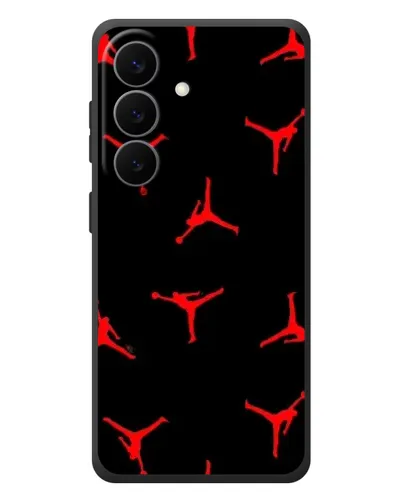 Чехол для Samsung Galaxy S26 Plus с картинкой «Jordan Red Pattern»