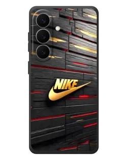 Чехол для Samsung Galaxy S26 Plus с картинкой «Золотой Nike на металле» Чехол для Samsung Galaxy S26 Plus с картинкой «Золотой Nike на металле»