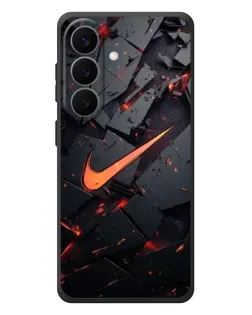 Чехол для Samsung Galaxy S26 Plus с картинкой «Nike — эффект разломов» Чехол для Samsung Galaxy S26 Plus с картинкой «Nike — эффект разломов»