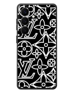 Чохол для Samsung Galaxy S26 Plus з картинкою «Чорно-білий візерунок LV»