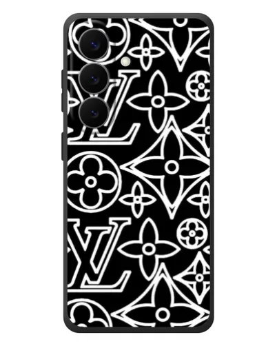 Чехол для Samsung Galaxy S26 Plus с картинкой «Черно-белый узор LV» Чехол для Samsung Galaxy S26 Plus с картинкой «Черно-белый узор LV»