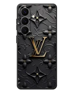 Чехол для Samsung Galaxy S26 Plus с картинкой «Кожаная текстура LV»