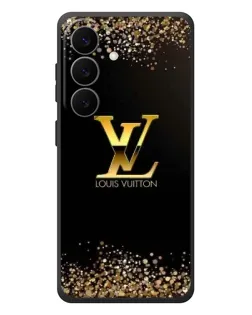 Чехол для Samsung Galaxy S26 Plus с картинкой «LV — золотые искры»