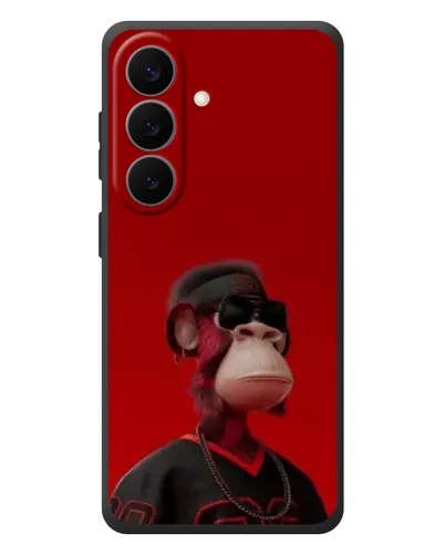 Чехол для Samsung Galaxy S26 Plus с картинкой «Bored Ape в красном» Чехол для Samsung Galaxy S26 Plus с картинкой «Bored Ape в красном»