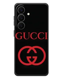 Чехол для Samsung Galaxy S26 Plus с картинкой «Gucci — красный логотип»